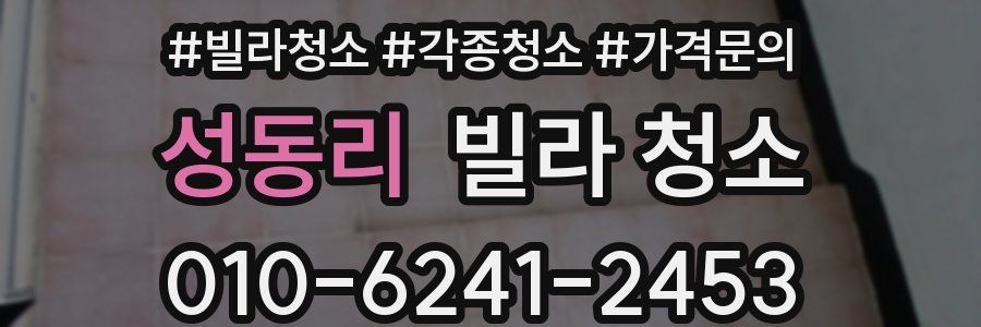 성동리 빌라 청소