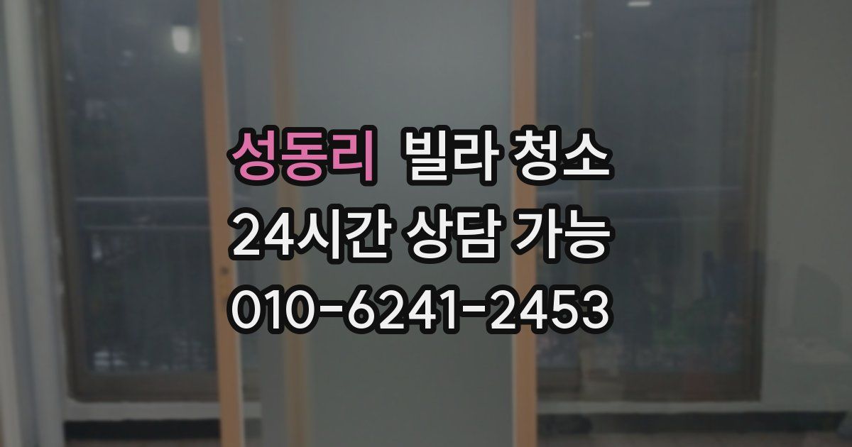 성동리 빌라 청소