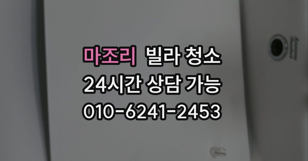 마조리 빌라 청소