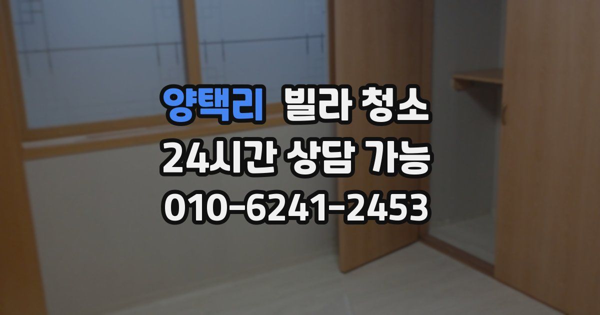 양택리 빌라 청소