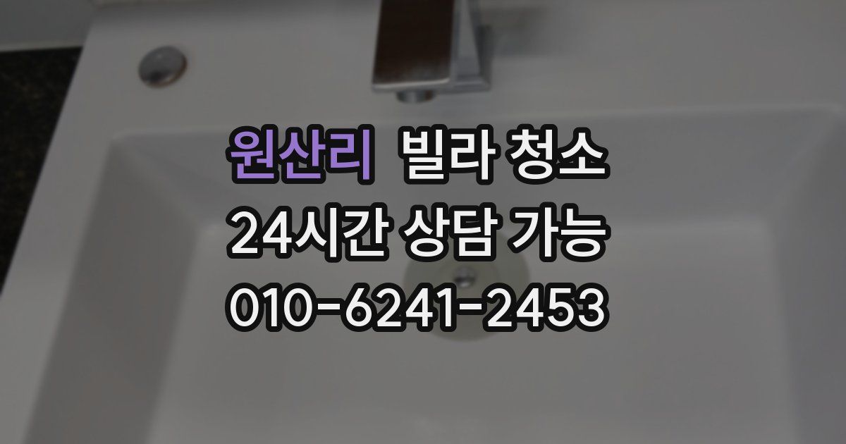 원산리 빌라 청소