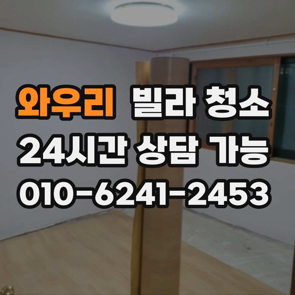 와우리 빌라 청소