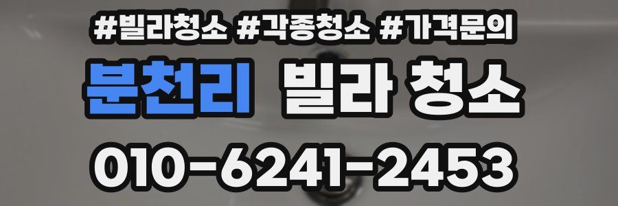 분천리 빌라 청소