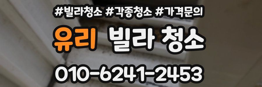 유리 빌라 청소