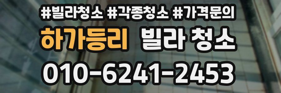 하가등리 빌라 청소