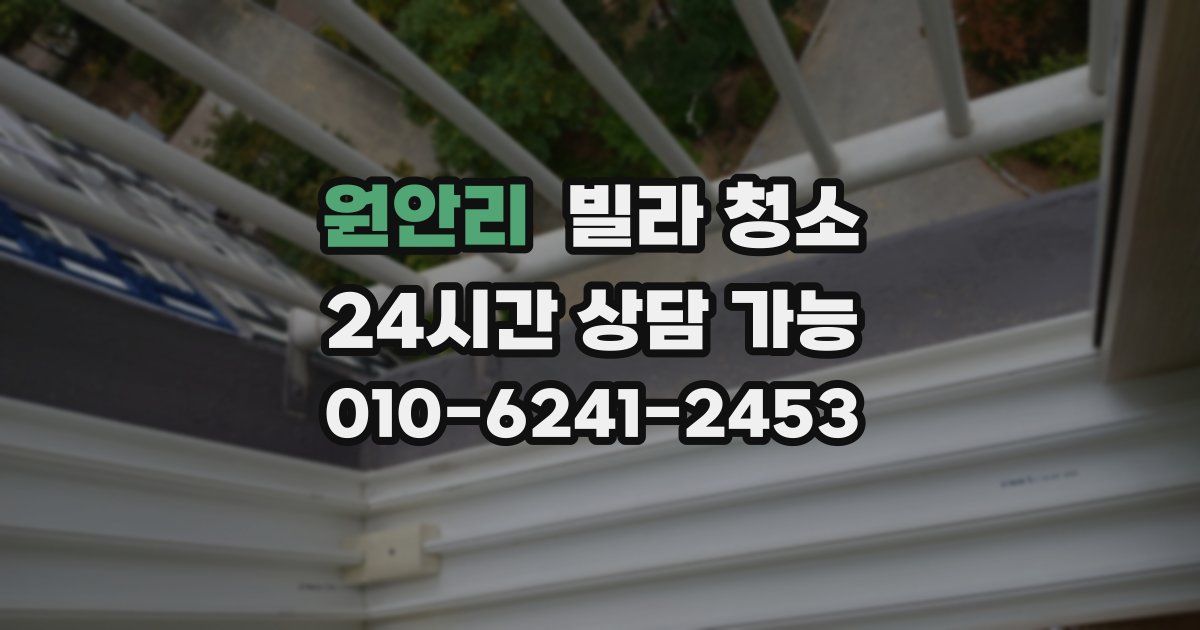 원안리 빌라 청소