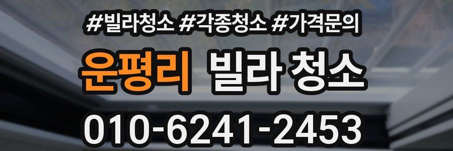 운평리 빌라 청소