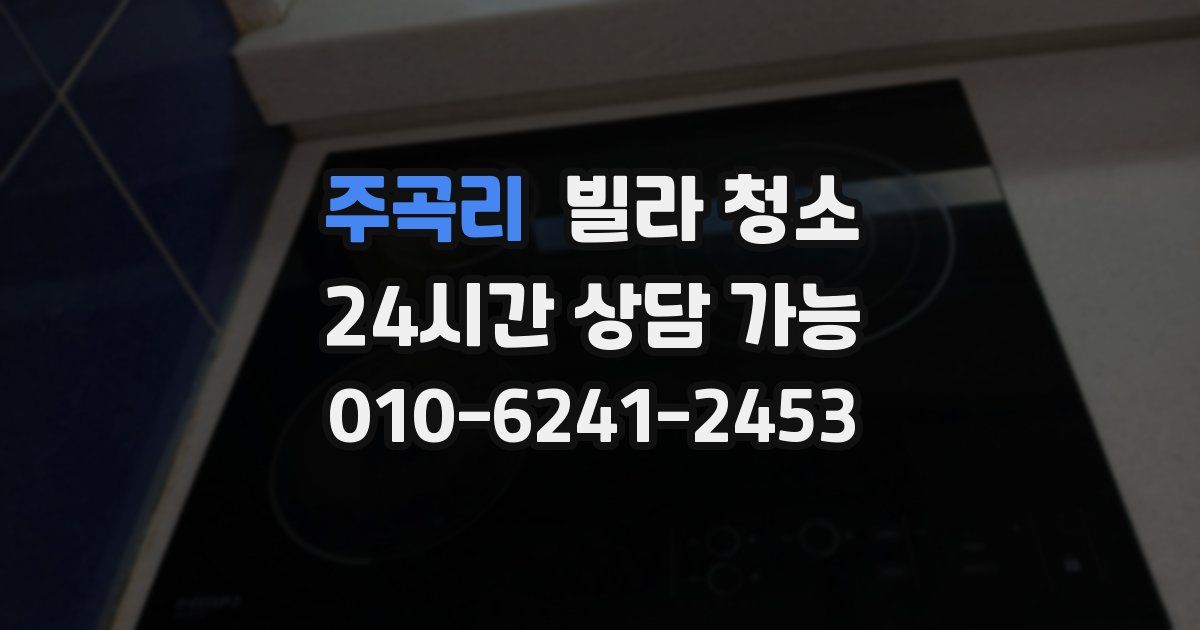 주곡리 빌라 청소