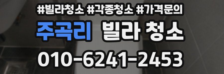 주곡리 빌라 청소