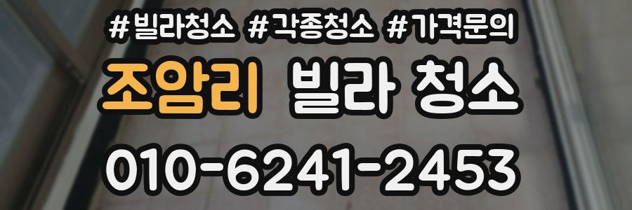 조암리 빌라 청소