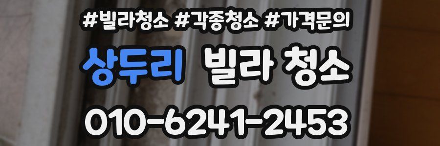 상두리 빌라 청소