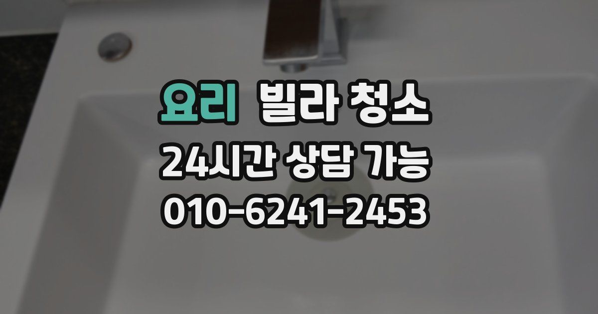 요리 빌라 청소