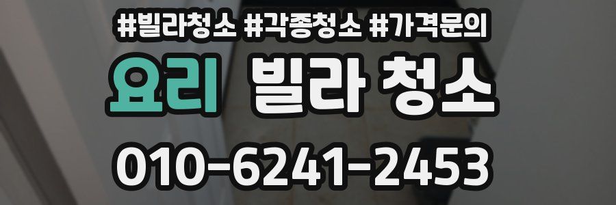 요리 빌라 청소