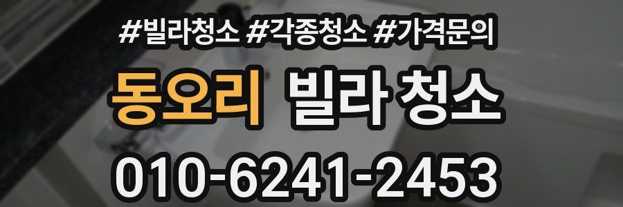 동오리 빌라 청소