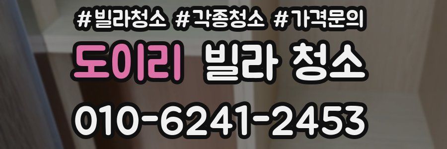 도이리 빌라 청소