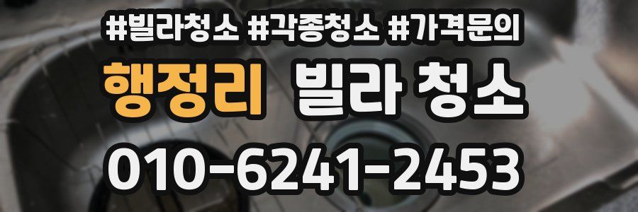 행정리 빌라 청소