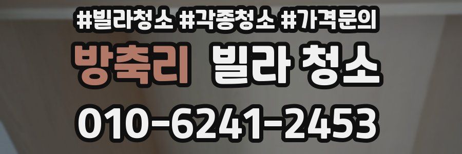 방축리 빌라 청소