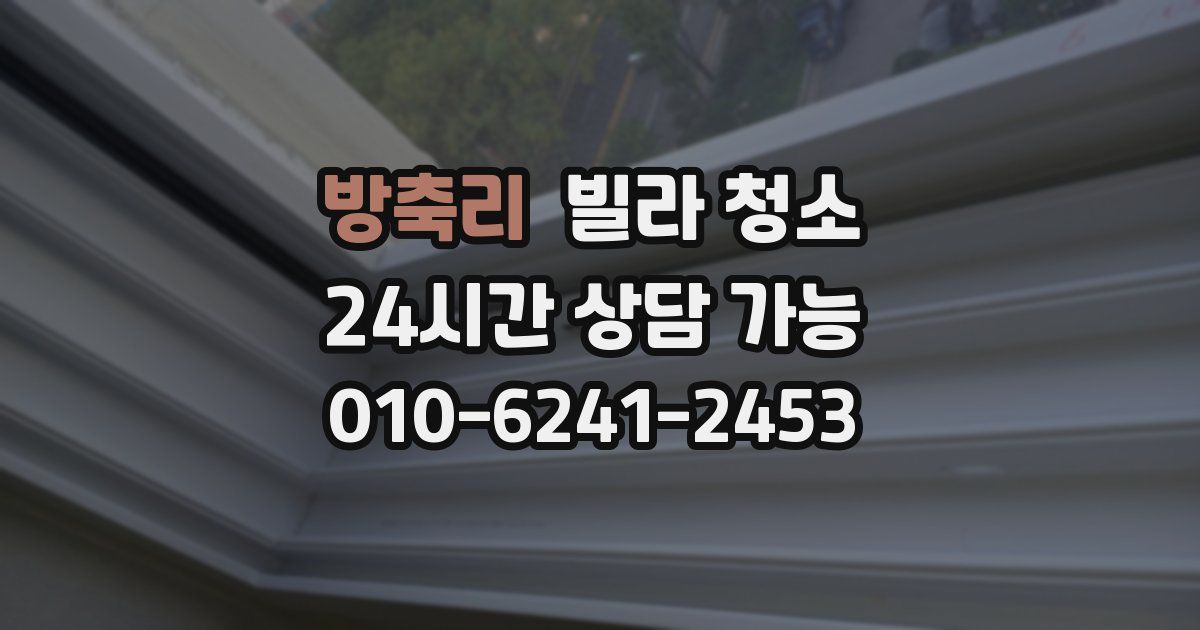 방축리 빌라 청소