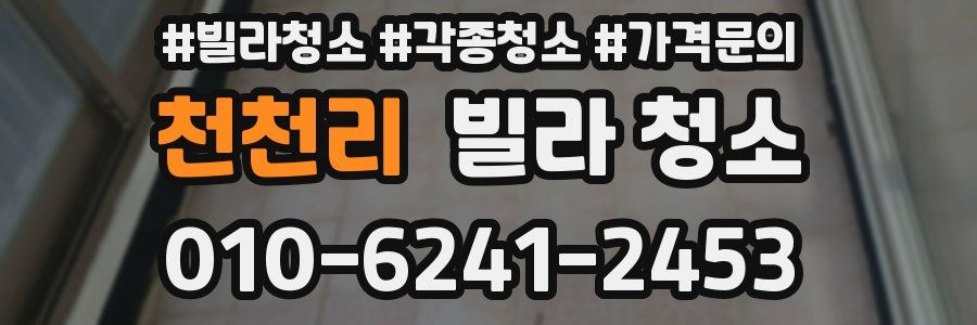 천천리 빌라 청소