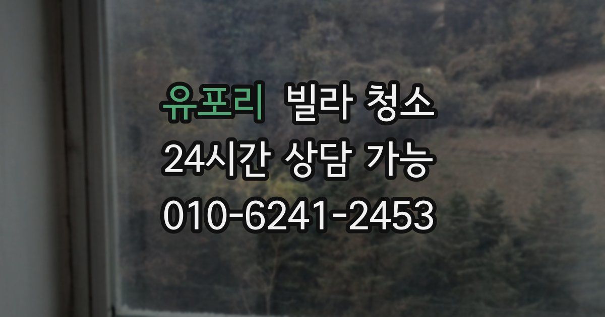유포리 빌라 청소