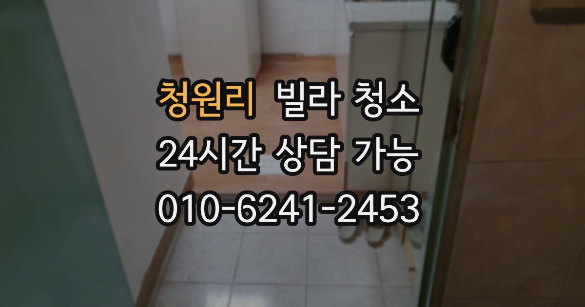 청원리 빌라 청소