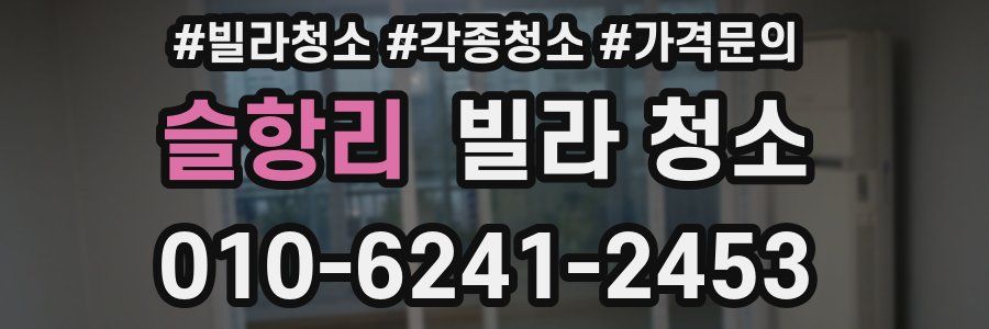 슬항리 빌라 청소