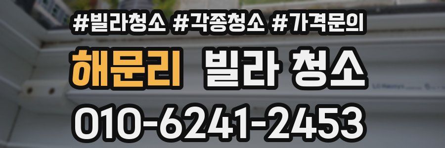 해문리 빌라 청소