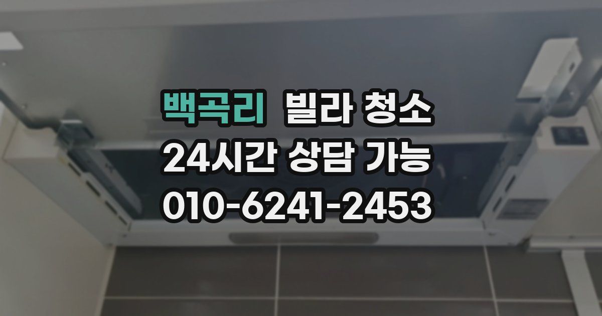 백곡리 빌라 청소