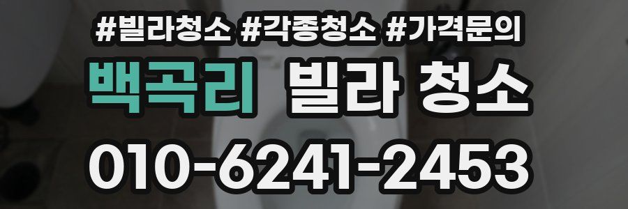 백곡리 빌라 청소