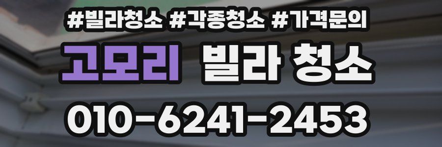 고모리 빌라 청소