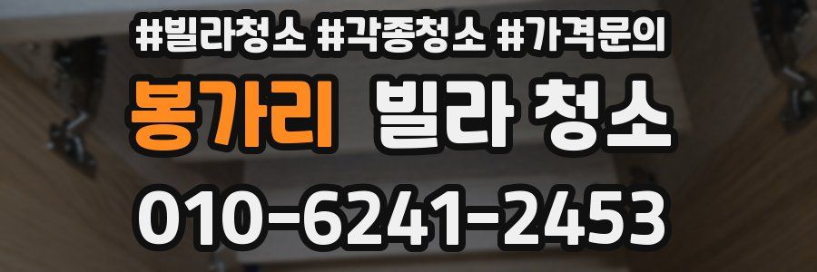 봉가리 빌라 청소