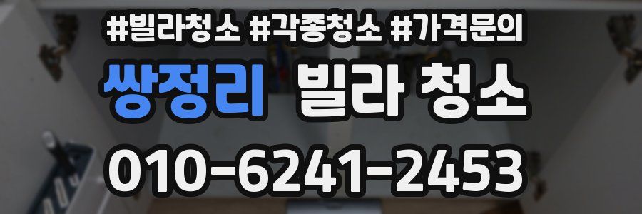 쌍정리 빌라 청소