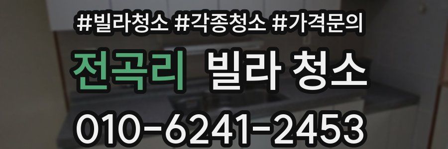 전곡리 빌라 청소