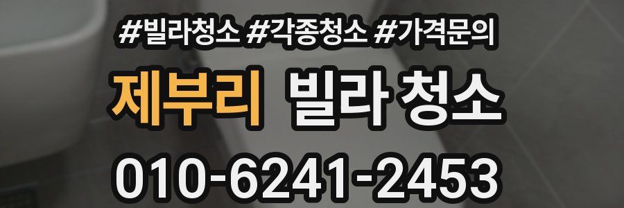 제부리 빌라 청소