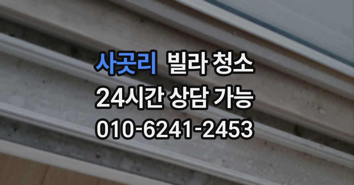 사곳리 빌라 청소