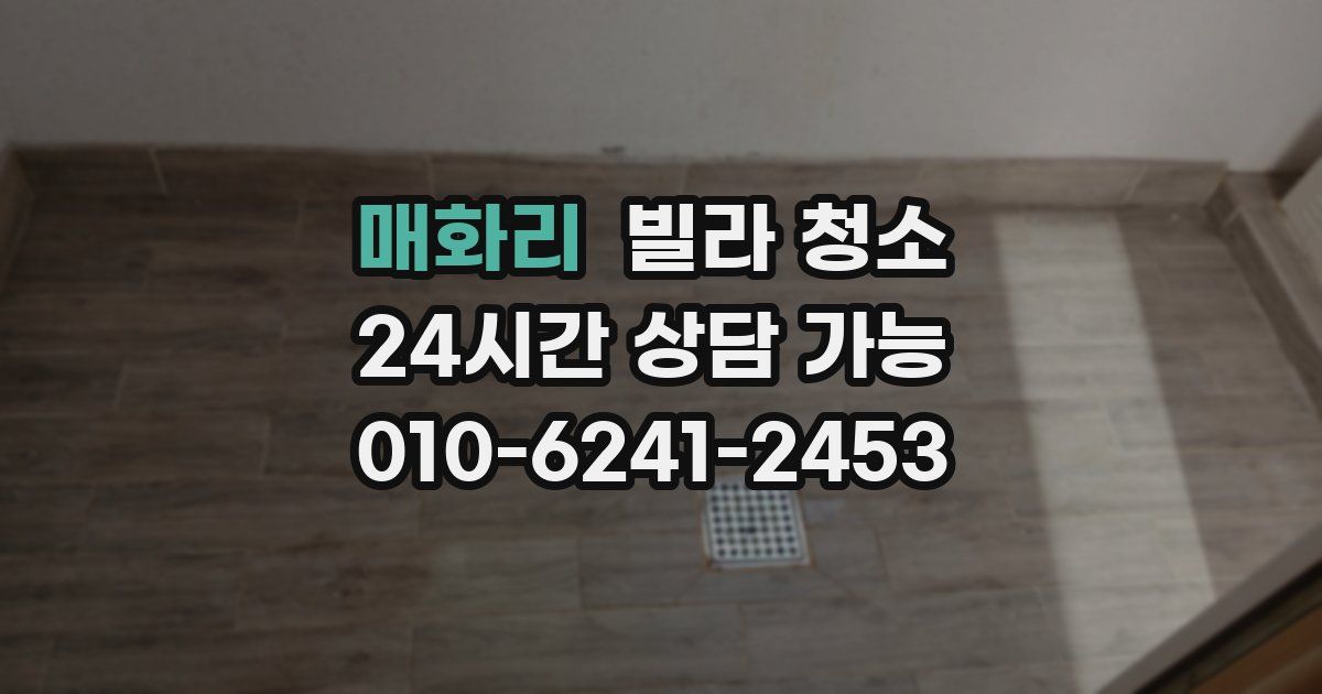 매화리 빌라 청소