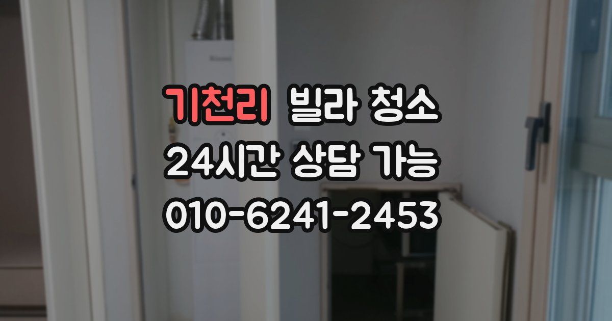 기천리 빌라 청소