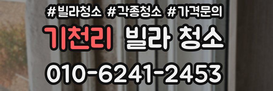 기천리 빌라 청소