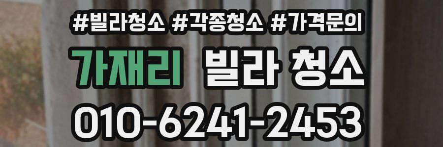 가재리 빌라 청소