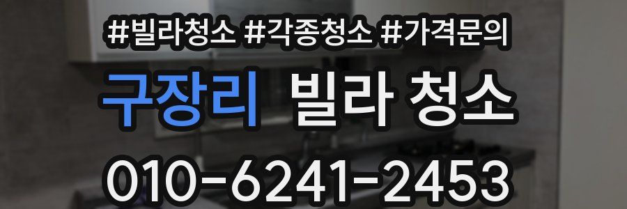 구장리 빌라 청소