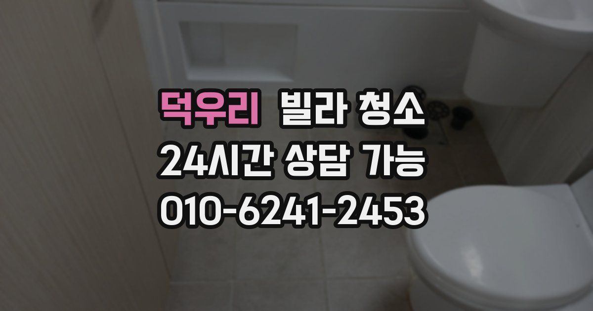 덕우리 빌라 청소