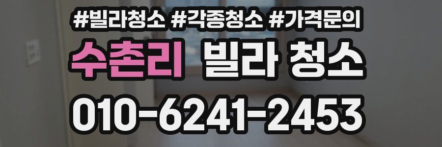 수촌리 빌라 청소