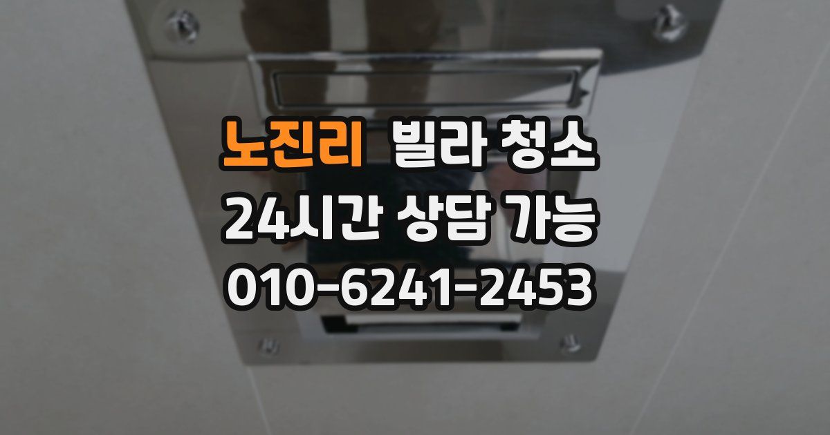 노진리 빌라 청소