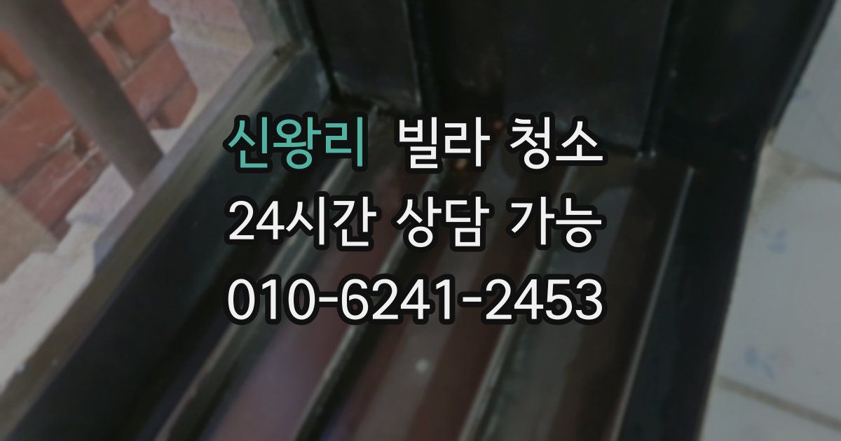 신왕리 빌라 청소