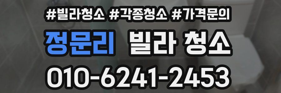 정문리 빌라 청소