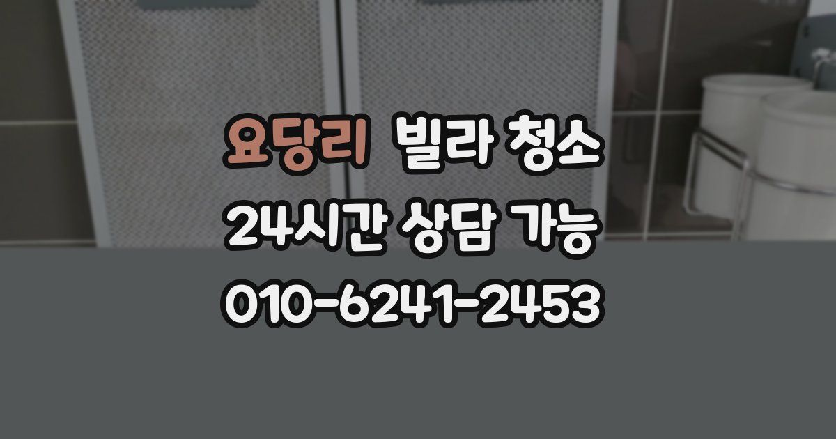 요당리 빌라 청소