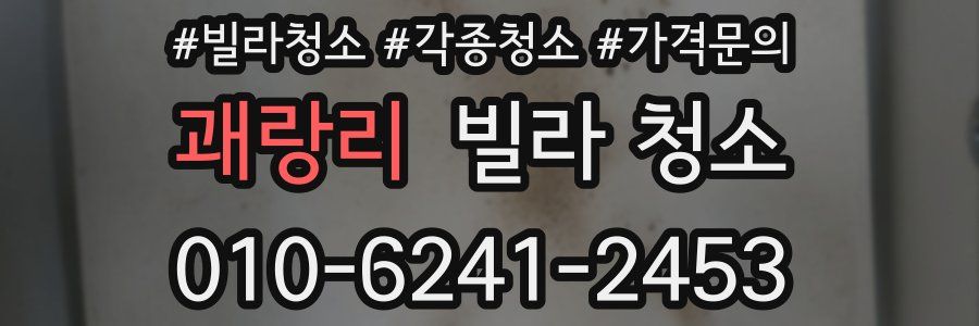 괘랑리 빌라 청소