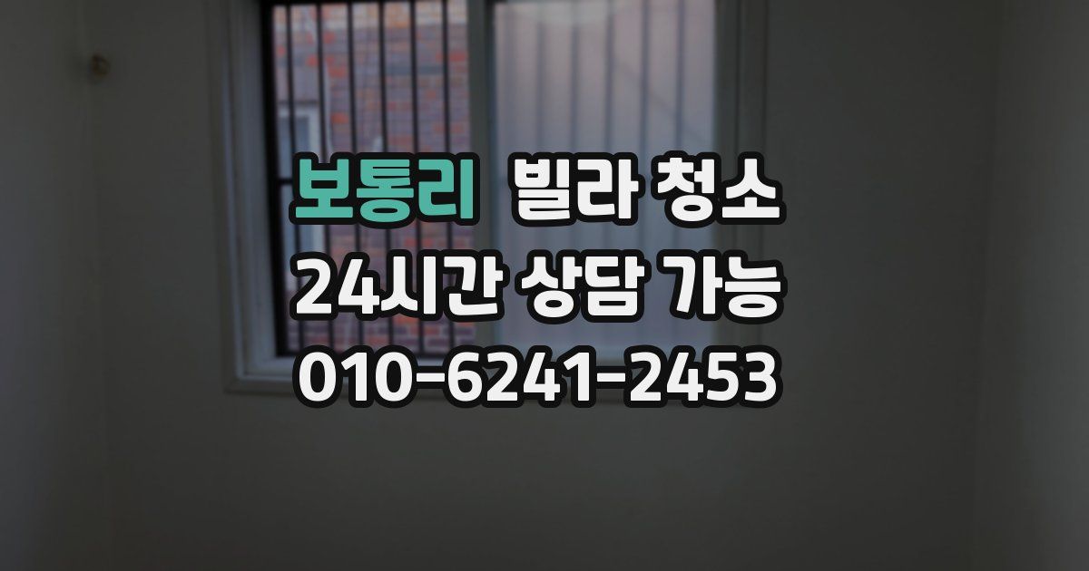 보통리 빌라 청소