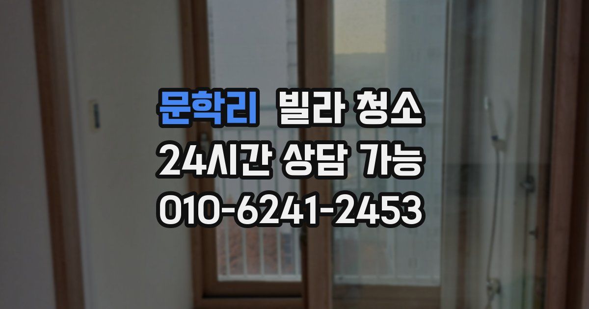 문학리 빌라 청소