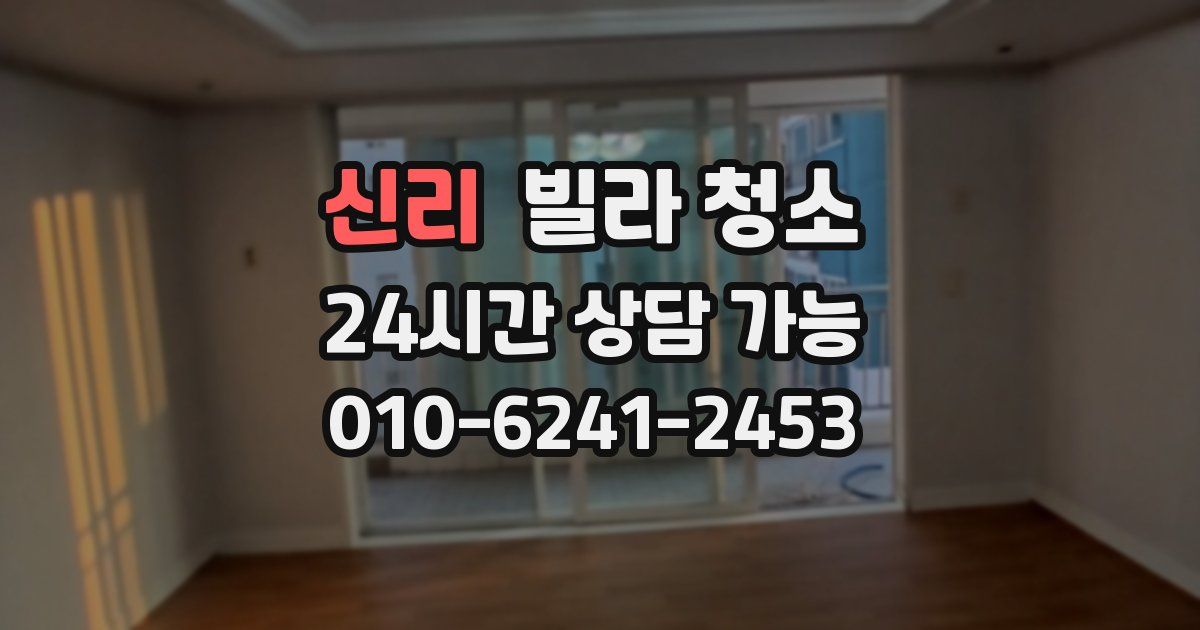 신리 빌라 청소